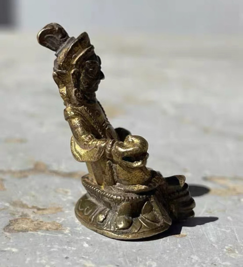 古玩銅器銅財神真品鑒賞圖