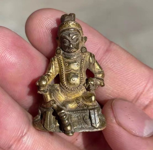 古玩銅器銅財神真品鑒賞圖