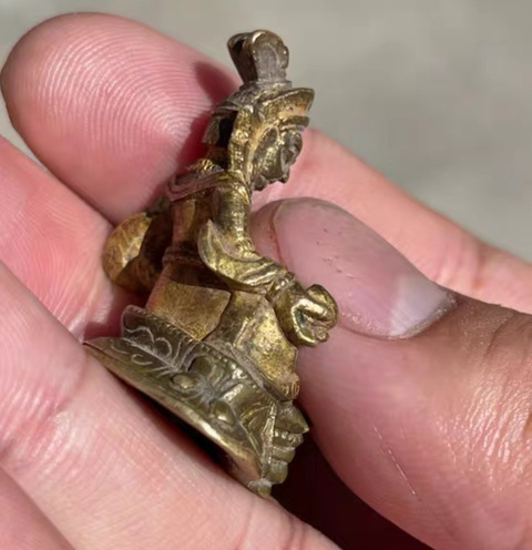 古玩銅器銅財神真品鑒賞圖