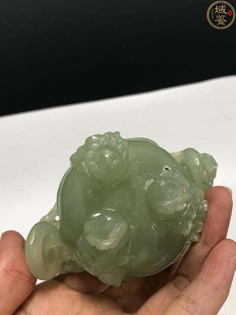 古玩陶瓷【帶保真卡】創(chuàng)匯.岫玉雙龍耳活環(huán)熏爐拍賣，當(dāng)前價(jià)格750元