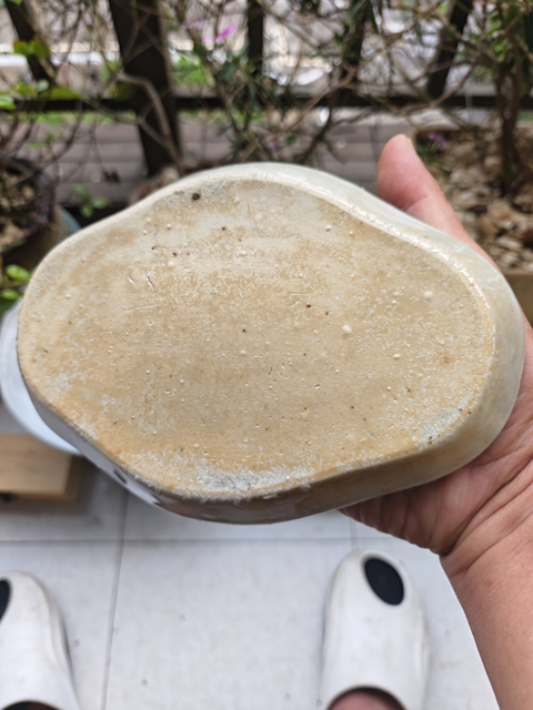古玩陶瓷乾隆青花海棠型茶盤拍賣,當前價格550元