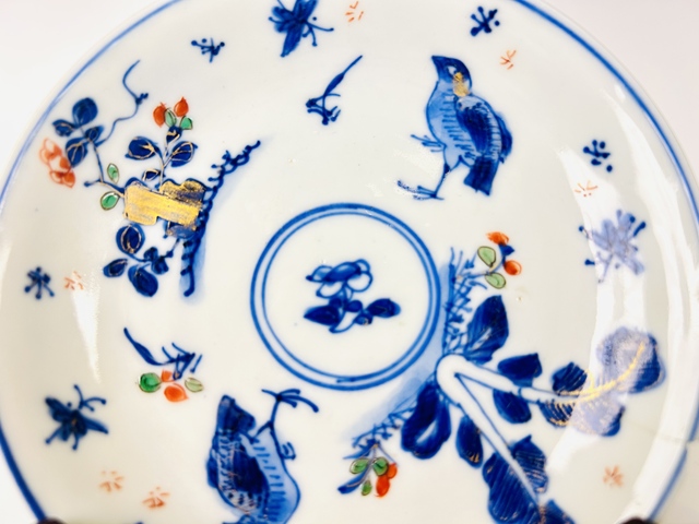 古玩陶瓷清康熙·青花描金官上加官盤拍賣，當前價格800元