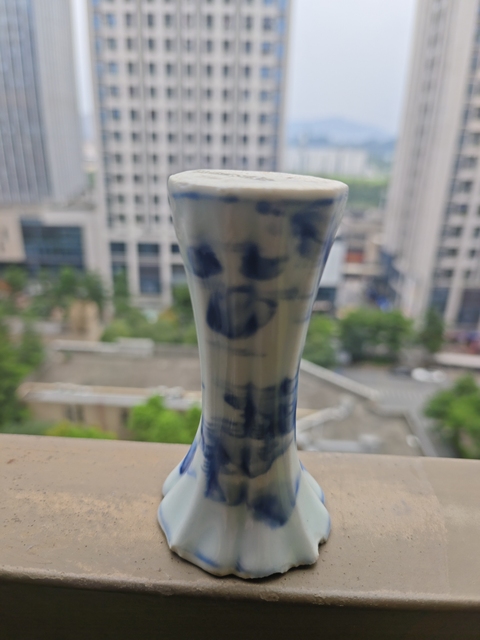 古玩陶瓷康熙青花花開富貴杯碟套裝拍賣，當(dāng)前價(jià)格588元