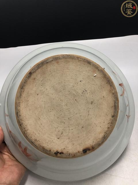 古玩陶瓷粉彩麒麟送子紋凈手盆拍賣，當前價格2380元