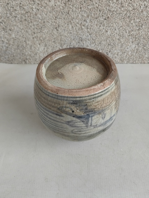 古玩陶瓷青花山水人物罐拍賣，當前價格450元