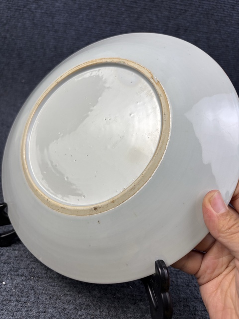 古玩陶瓷粉彩花卉紋盤拍賣，當前價格2588元