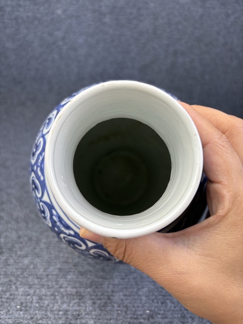 古玩陶瓷青花花鳥紋瓶真品鑒賞圖