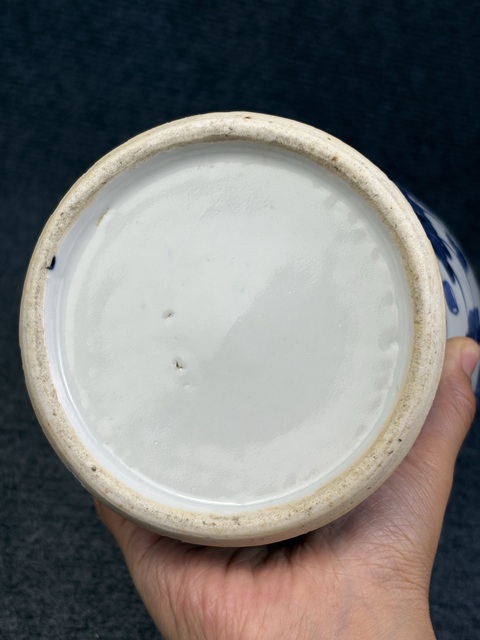 古玩陶瓷青花花鳥紋瓶真品鑒賞圖