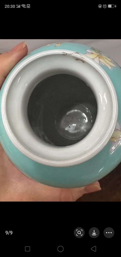 古玩陶瓷松石綠釉粉彩花鳥紋燈籠瓶拍賣,當前價格1500元