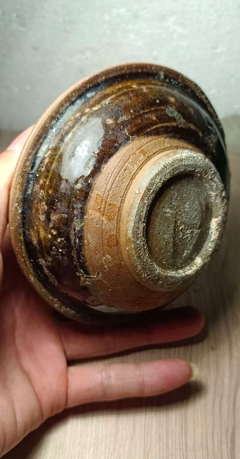 古玩陶瓷南宋.吉州窯系褐釉茶盞(雙盞連體)拍賣，當(dāng)前價(jià)格0元