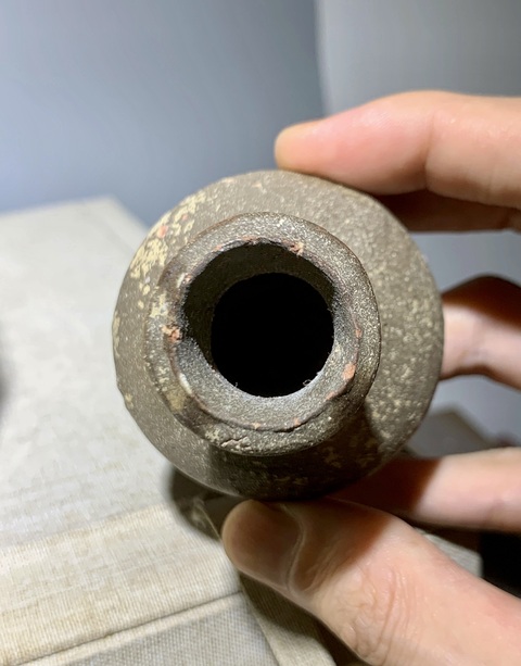 古玩陶瓷磁灶窯茶葉末釉小瓶拍賣，當前價格380元