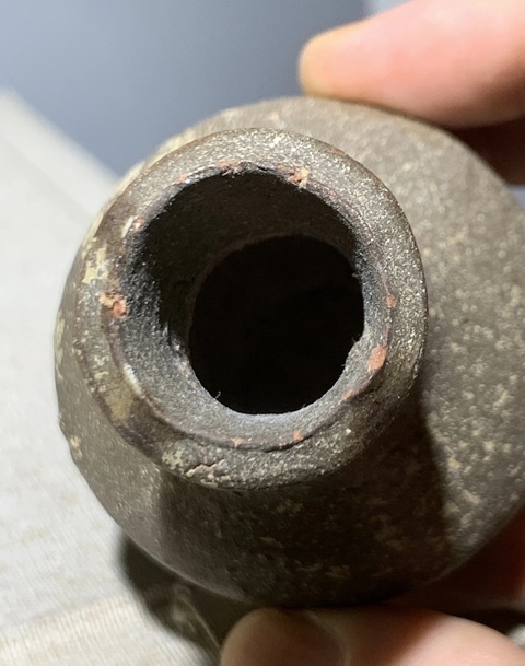 古玩陶瓷磁灶窯茶葉末釉小瓶拍賣，當前價格380元