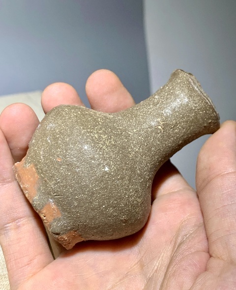 古玩陶瓷磁灶窯茶葉末釉小瓶拍賣，當前價格380元