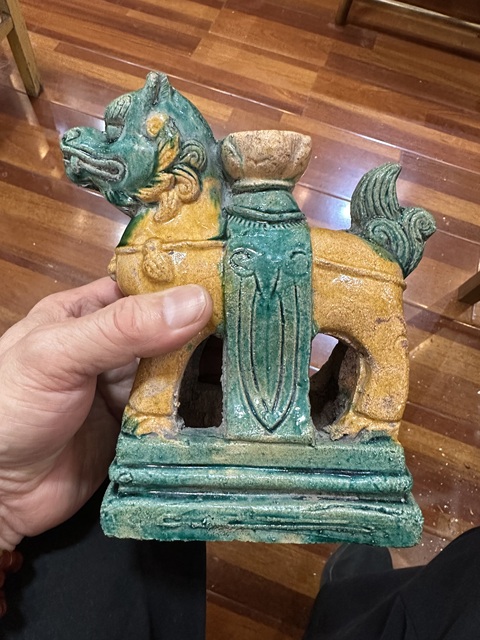 古玩陶瓷三彩瑞獸拍賣,當前價格2222元