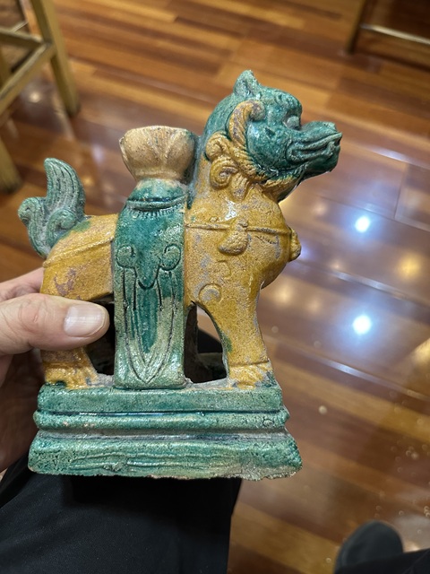 古玩陶瓷三彩瑞獸拍賣,當前價格2222元