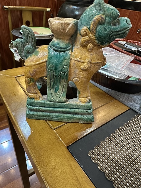 古玩陶瓷三彩瑞獸拍賣,當前價格2222元