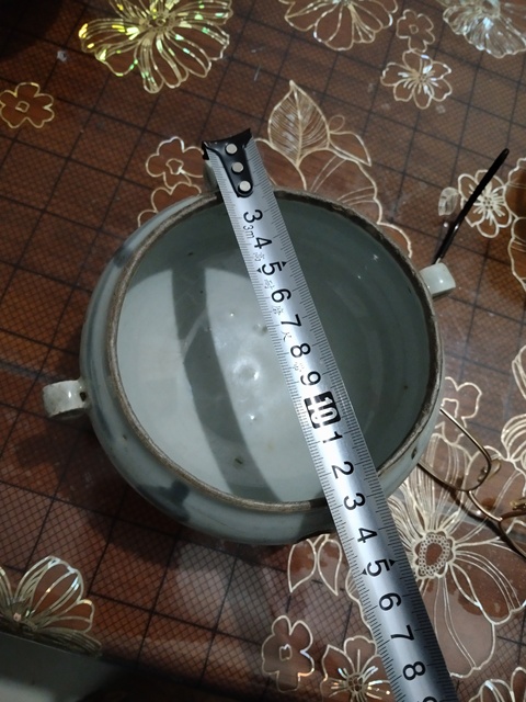 古玩陶瓷青花花卉紋香爐拍賣,當前價格1888元