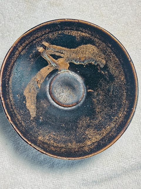 古玩陶瓷宋代·黑釉月影梅盞真品鑒賞圖