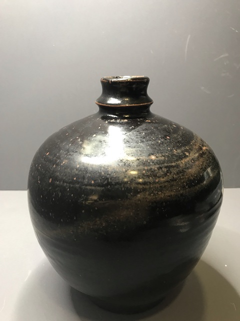 古玩陶瓷圖片看金元磁州窯系嘟嚕瓶真品鑒賞圖