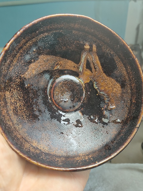 古玩陶瓷宋代·黑釉月影梅盞真品鑒賞圖