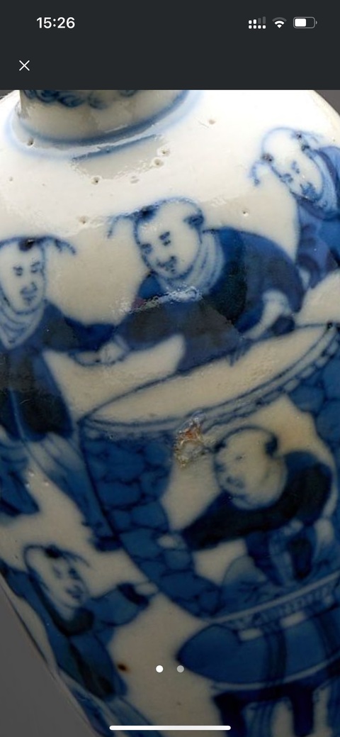 古玩陶瓷司馬光砸缸鼻煙壺真品鑒賞圖