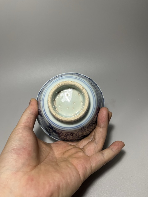 古玩陶瓷青花花卉紋茶圓拍賣,當(dāng)前價格0元