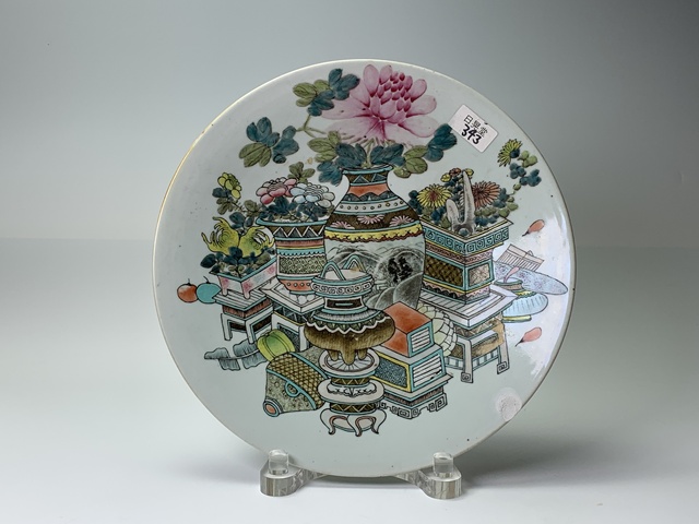 古玩陶瓷盤真品鑒賞圖