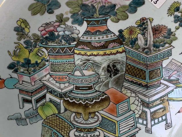 古玩陶瓷盤真品鑒賞圖