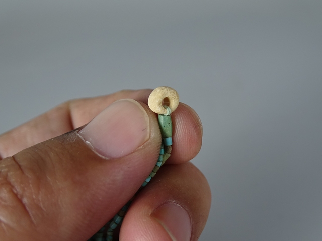 古玩玉器戰國時期高古松石珠串拍賣，當前價格299元