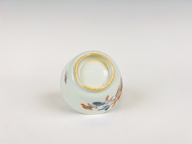 古玩陶瓷清早期·青花礬紅花鳥杯碟真品鑒賞圖