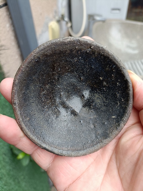 古玩陶瓷元代烏金釉茶盞拍賣,當前價格198元