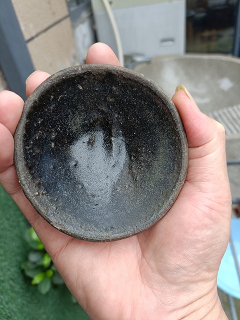古玩陶瓷元代烏金釉茶盞拍賣,當前價格198元