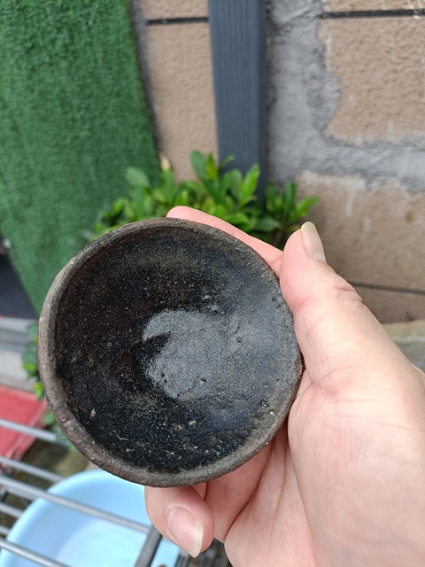 古玩陶瓷元代烏金釉茶盞拍賣,當前價格198元