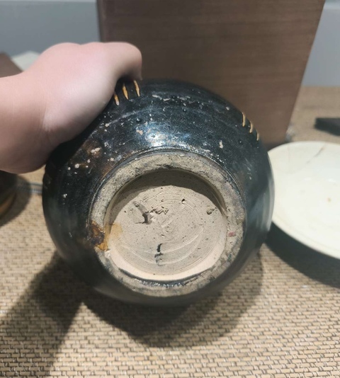 古玩陶瓷線條罐拍賣，當前價格3200元