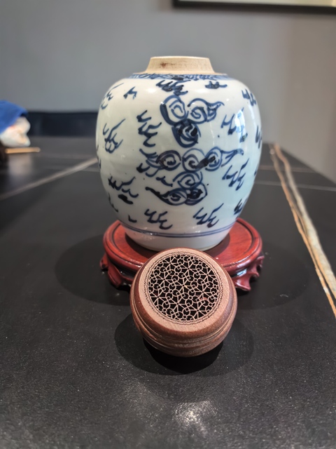 古玩陶瓷雍正青花鳳紋罐拍賣,當(dāng)前價(jià)格5199元
