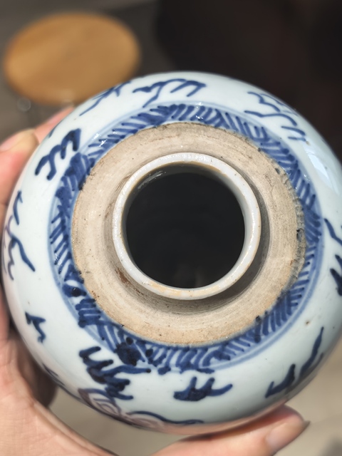 古玩陶瓷雍正青花鳳紋罐拍賣,當(dāng)前價(jià)格5199元
