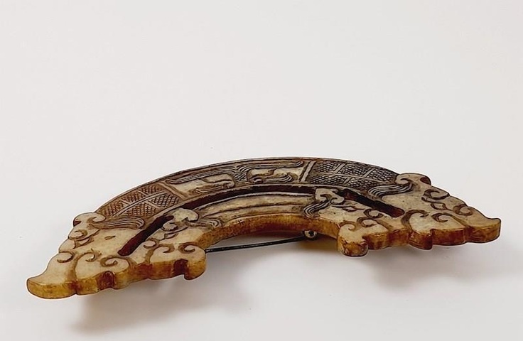 古玩玉器做舊仿古“玉璜佩”真品鑒賞圖