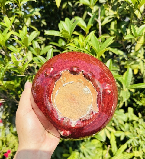 古玩陶瓷清 乾隆紅釉缽式爐拍賣,當前價格999元