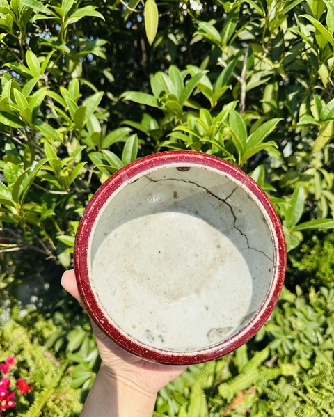 古玩陶瓷清 乾隆紅釉缽式爐拍賣,當前價格999元