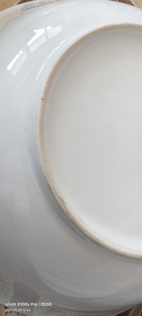 古玩陶瓷粉彩合和二星盤真品鑒賞圖