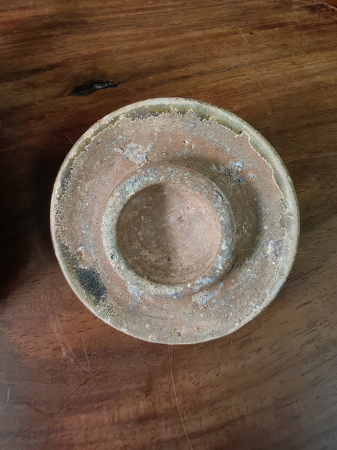 古玩陶瓷早期青釉梟尊或水盂真品鑒賞圖