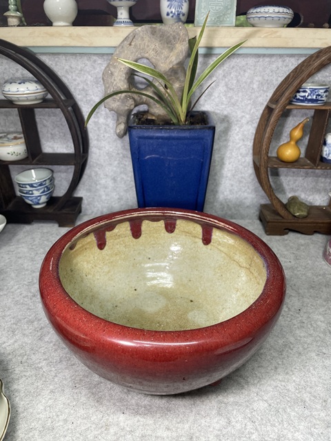 古玩陶瓷鈞紅釉香爐真品鑒賞圖