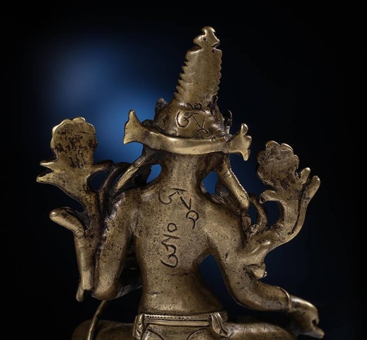 古玩銅器銅度母真品鑒賞圖
