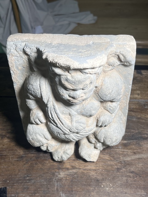 古玩陶瓷宋元·力士磚雕真品鑒賞圖