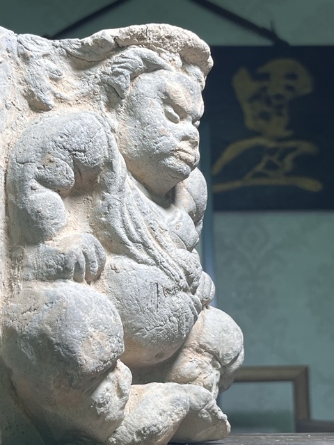 古玩陶瓷宋元·力士磚雕真品鑒賞圖