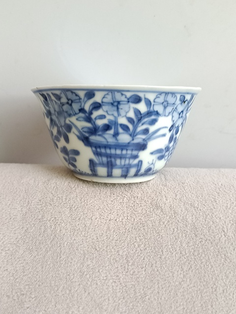 古玩陶瓷青花精衛(wèi)填海杯碟拍賣,當前價格1380元