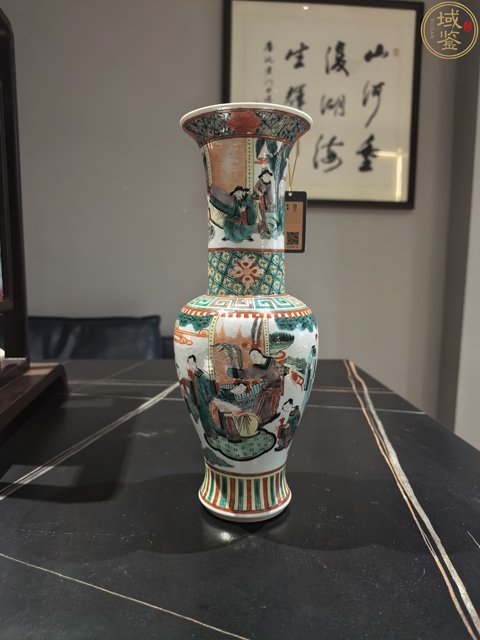 古玩陶瓷五彩呂布娶貂蟬故事紋鳳尾尊拍賣,當前價格16888元