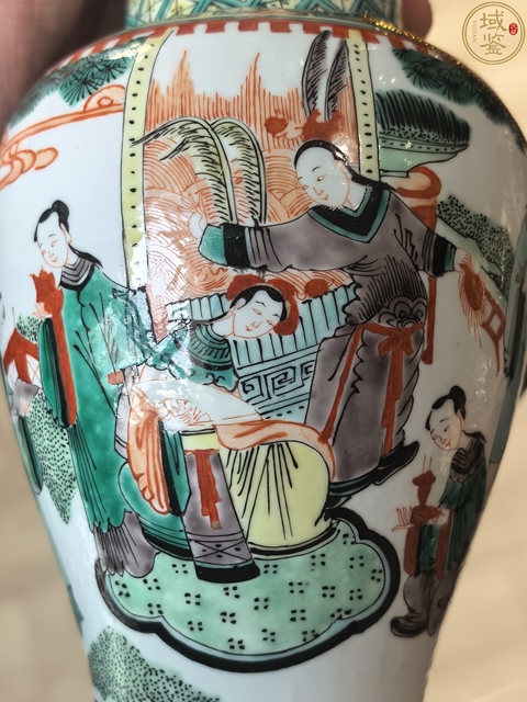 古玩陶瓷五彩呂布娶貂蟬故事紋鳳尾尊拍賣,當前價格16888元