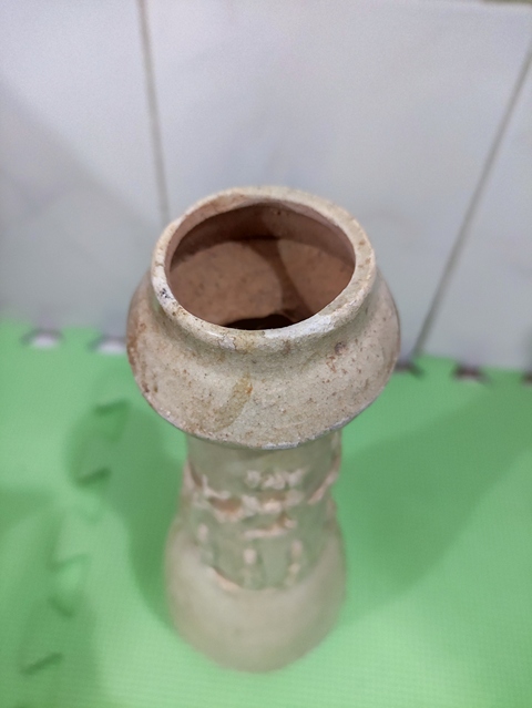 古玩陶瓷青白釉塔式罐真品鑒賞圖