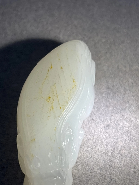 古玩玉器和田玉雕“貔貅”把件真品鑒賞圖